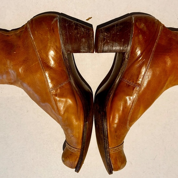 Antique Pair of Ladies Gotzian Victorian Leather Button Up Boots * Inscribed * - Picture 4 of 10